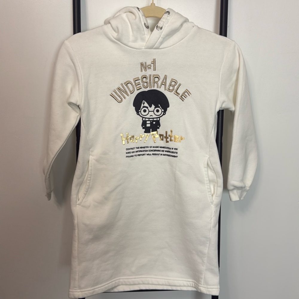 Harry Potter Reserved Graphic Hoodie Sweatshirt Dress Long Sleeve Girl Size 6-7